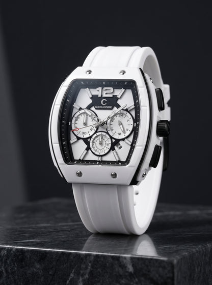 GERLONRE White Chronograph – Luxury Sport Watch